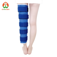 Attelle de genou rigide Aiwecare pour immobilisation longue de la jambe, soutien stable et respirant pour les blessures au ligament croisé antérieur (LCA)