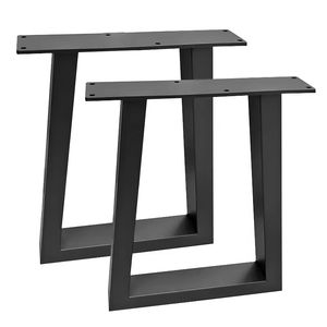 أرجل أثاث فولاذية مخصصة بالجملة على شكل حرف <span class=keywords><strong>U</strong></span>/H، قواعد طاولات سوداء عصرية صديقة للبيئة ومتينة للمنزل/المكتب/غرفة المعيشة - Product Image 2