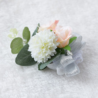 BBGS Eternal Angel Décorations de mariage Boutonnières et corsages de poignet en roses et pivoines Fleurs artificielles Boîte cadeau en tissu Produit chinois