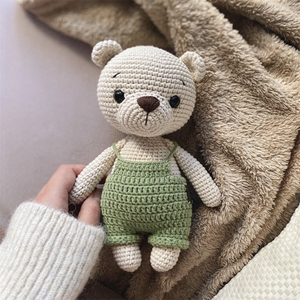 Giocattoli Fatti a Mano Personalizzati, Adorabili Pagliaccetti Animali all'Uncinetto, Elefante, Orso, Koala <span class=keywords><strong>Amigurumi</strong></span> - Product Image 5