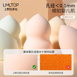 Esponja de Maquillaje LMLTOP en Forma de Gota, Aplicador de Polvo de Doble Uso, Seco y Húmedo, de Poliuretano Hidrófilo, Herramienta de Belleza - Product Image 3