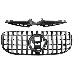 Grilles de pare-chocs avant pour Mercedes Benz GLS400 GLS450 X167 2020-2023, couvercle inférieur en maille, accessoires de tuning automobile - Product Image 3