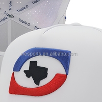 Gorra de Golf Personalizada OEM con Logotipo Bordado en 3D, 5 Paneles, Lisa, con Perforaciones Cortadas a Láser, Gorras Clásicas de Secado Rápido con Cuerda de Poliéster
