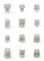 Tasses en verre côtelé nordique 240 ml, résistantes à la chaleur, en borosilicate, texture torsadée, pour eau, café, jus, pour café, maison, bureau