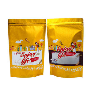 aluminum foil laminated plastic food packaging smell proof bags small zipper tea package bag plastic pouch