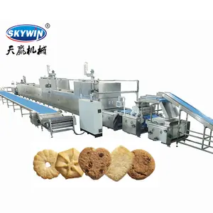 Automatic Deposit And Wire Cut Cookie Making Machine Chocolate Biscuit Machine Production Line