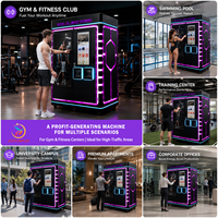 Máquina Expendedora Multifuncional JFP de 28L de Gran Capacidad para Bebidas Frías y Calientes, como Batidos de Proteínas y Café, para Gimnasios, Hoteles, Oficinas y Campus