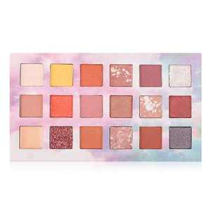 Palette d'ombres à paupières pigmentées roses personnalisées, résistantes à l'eau, palette d'ombres à paupières crémeuses à étiquette privée - Product Image 1