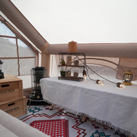 Tente gonflable de luxe étanche et durable, tissu Oxford et PVC pour les voyages en famille et le camping en plein air