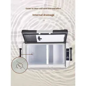 Réfrigérateur de voiture à compresseur 35/45/55L, faible bruit 35dB, double usage voiture/maison, 12V/24V, compatible OLIVER, plage de température -20°C à 10°C - Product Image 4