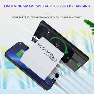 PD100W nitreto de gálio carregamento rápido do telefone móvel e carregador portátil 100W potência de saída com proteção OVP - Product Image 4