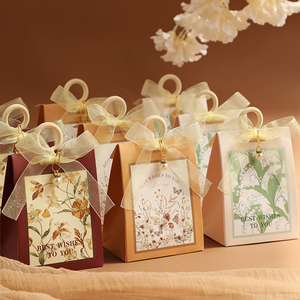 <span class=keywords><strong>New</strong></span> Bằng Gỗ Vòng Xử Lý Hộp Quà Tặng Kẹo Hộp Sô Cô La Bao Bì Cho Đám Cưới Sinh Nhật Đám Cưới Ủng hộ Hộp - Product Image 3