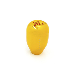 Car Gear <b>Shift</b> <b>Knob</b> Universal 6-Speed Aluminum Alloy Gold Ergonomic Racing Style - Product Image 2