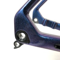 Hongfu bleu-violet caméléon chine gravier entièrement en Fiber de carbone course sur route cadre de vélo de gravier FM279