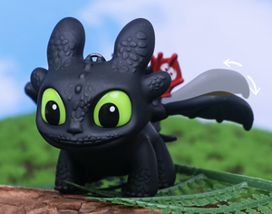 Cartoon Toothless Dragon Cartoon Doll Mobile Phone Chain Light Keychain Pendant for Book Bag & Couple Car Keys Hanging Gifts