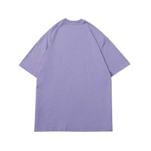 Camiseta de manga corta con estampado floral de letras y castillo para parejas, estilo casual, para verano, CASABLAN - Product Image 6