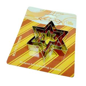 Lot de 3 <span class=keywords><strong>emporte</strong></span>-pièces de Noël écologiques en acier inoxydable, en forme d'étoiles de 3 tailles différentes (<span class=keywords><strong>mini</strong></span>), fabriqués en Chine - Product Image 5