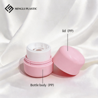 10g contenants de baume à lèvres emballage cosmétique sérigraphie personnalisé solide fard à joues bâton vide rose rond baume à lèvres tube bouteille