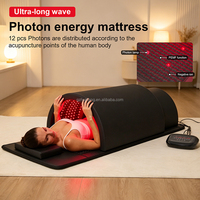 Lit de thérapie par lumière rouge Fitkang 2026 de luxe, nouveau modèle 5 en 1, avec PEMF Biohacking, infrarouge proche 660nm 850nm et dôme de sauna infrarouge, pour clinique