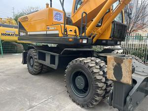 Excavadora de Ruedas Hyundai Robex 210W-9, Amarilla, Hidráulica, para Construcción, Máquina de Trabajo Pesado - Product Image 6