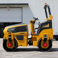 Nouveau design, compacteur vibrant hydraulique tandem pour asphalte de 3 tonnes, rouleau compresseur routier