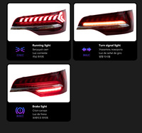 Ensemble de feux arrière DLW pour Audi Q7 2006-2015, clignotants séquentiels LED pleine largeur