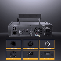 Nouvelle Lampe Laser à 2 Têtes, Éclairage Laser à Double Trou pour DJ, Soirée, Disco, LED DMX 512, Lumière de Scène, Laser RGB