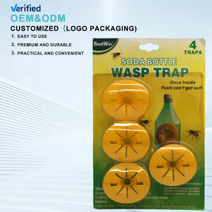 Trampa para Abejas Desechable Ecológica de Plástico Amarillo Sólido, Forma de Flor, Embudo para Insectos Voladores, Trampa para Avispas, Control de Plagas - Product Image 2