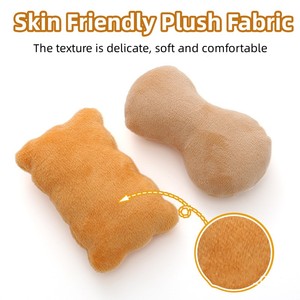 Nuevo Juguete Interactivo de Peluche para Gatos, Lindos Juguetes con Forma de Galleta con Catnip, Juguete Masticable para Mascotas en Oferta - Product Image 3