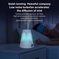 Humidificateur portable alimenté par USB, capacité de 1,0 à 2,5 L, matériau ABS, garantie de six mois, chambre à coucher, maison, bureau, lumière respirante