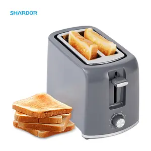 2 Slice Wide Slot Automatic Bread Sandwich Toaster Removable Crumb Tray Multifunction Electric Toaster Maker