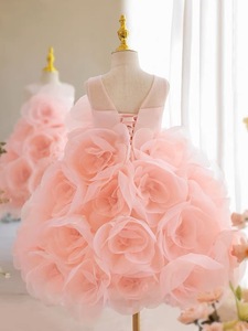 Puffy dentelle Tulle robe De bal princesse enfants robe Couture enfants robe De soirée photographie robe Vestidos De Fiesta 8 ans - Product Image 5