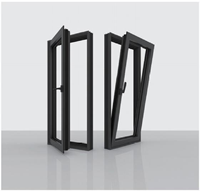 Fenêtres à battants et à bascule en aluminium Schomex avec verre double insonorisé et moustiquaire pour hôtels – Design moderne en gros