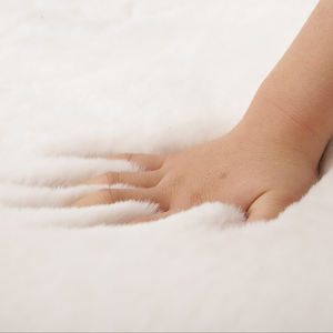 Comodino per camera da letto lavabile Anti-turno <span class=keywords><strong>grigio</strong></span> kaki nuovo arrivo pelliccia di coniglio - Product Image 6