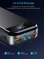 Nouvelles Idées de Produits 2026 : Électronique, Affichage Numérique, Batterie Portable Rechargeable 20000mAh, Charge Rapide Sans Fil Ultra Mince 20W Intégrée