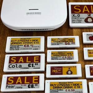 ระบบการแสดงราคาแบบอัจฉริยะ NFC 2.4GHz E-Ink ป้ายราคาดิจิตอลสำหรับคลังสินค้าในท้องถิ่นมี4สี - Product Image 1