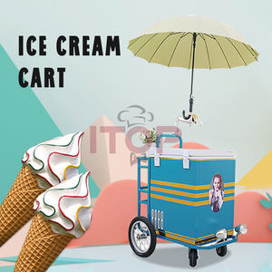 ITOP-carritos de café para pastel de calle, con nevera, carrito de empuje de comida, tienda, mercado, área escénica, parque <span class=keywords><strong>Solar</strong></span>, triciclo de helado, 170W - Product Image 3