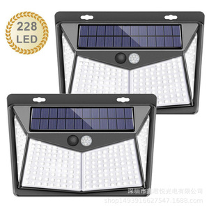 Solar Led Wall <b>Light</b> 228 Leds Motion Sensor Outdoor Garden <b>Corridor</b> Lighting Water Resistant With Battery Included - Product Image 1