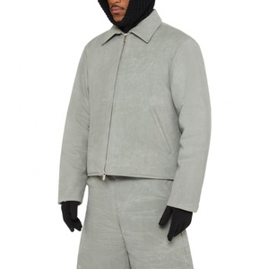 Veste d'hiver de haute qualité pour homme, veste courte zippée rembourrée en sergé de coton, design de créateur de mode - Product Image 2