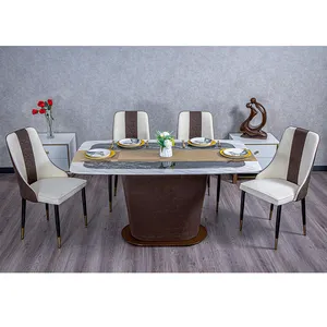 Ekintop new design modern furniture dining table set dining room table and chairs