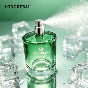 Botella <span class=keywords><strong>de</strong></span> Perfume <span class=keywords><strong>de</strong></span> Lujo Personalizada con Certificación CE 2026, 30ml 50ml 100ml, Botella <span class=keywords><strong>de</strong></span> Vidrio Redonda Verde Vacía con Pulverizador y Tapa <span class=keywords><strong>de</strong></span> Jade - Product Image 2