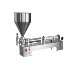 DUOQI G1WTD horizontal type paste and liquid dual use filling machine,best price high quality restaurant packing