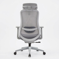 Chaise de bureau ergonomique en maille avec dossier inclinable à 130 degrés, coussin à haute résilience, pivotante pour les espaces de travail à domicile
