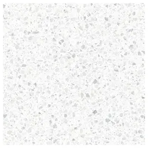 Factory Price precast matt 600*600 Light White Color wall Anti Slip Porcelain Terrazzo Floor Tile For Household