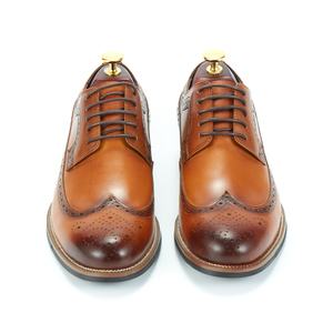 2024 <span class=keywords><strong>Eleganti</strong></span> Scarpe Derby in Vera Pelle Italiana Stile Brogue per Uomo, Scarpe da Cerimonia per Affari, Feste e Vita Quotidiana - Product Image 5