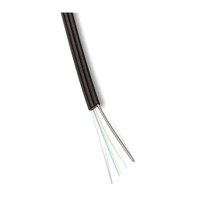 Venta caliente de fábrica 1 2 4 6 8 12 Core G652D G657A SM MM baja pérdida 2KM precio por metro LAN Internet FTTH caída cable de fibra óptica