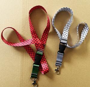 カードホルダー用パレスチナケフィエパターンストラップポリエステル素材ストラップ - Product Image 4