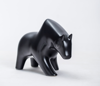Nouvelles décorations d'animaux en céramique contemporaines, ours, couleur et taille personnalisables, décoration créative pour la maison, cuisson à haute température, ISO