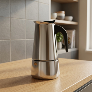 18/10 Stainless Steel 'Moca' Coffee <b>Maker</b> 6 Cups (Ibili 611006 EAN 8411922449754) - Product Image 3