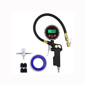 Üretici pirinç Chuck dijital lastik basınç şişirme ölçer lastik hava tabancası araba için - Product Image 2